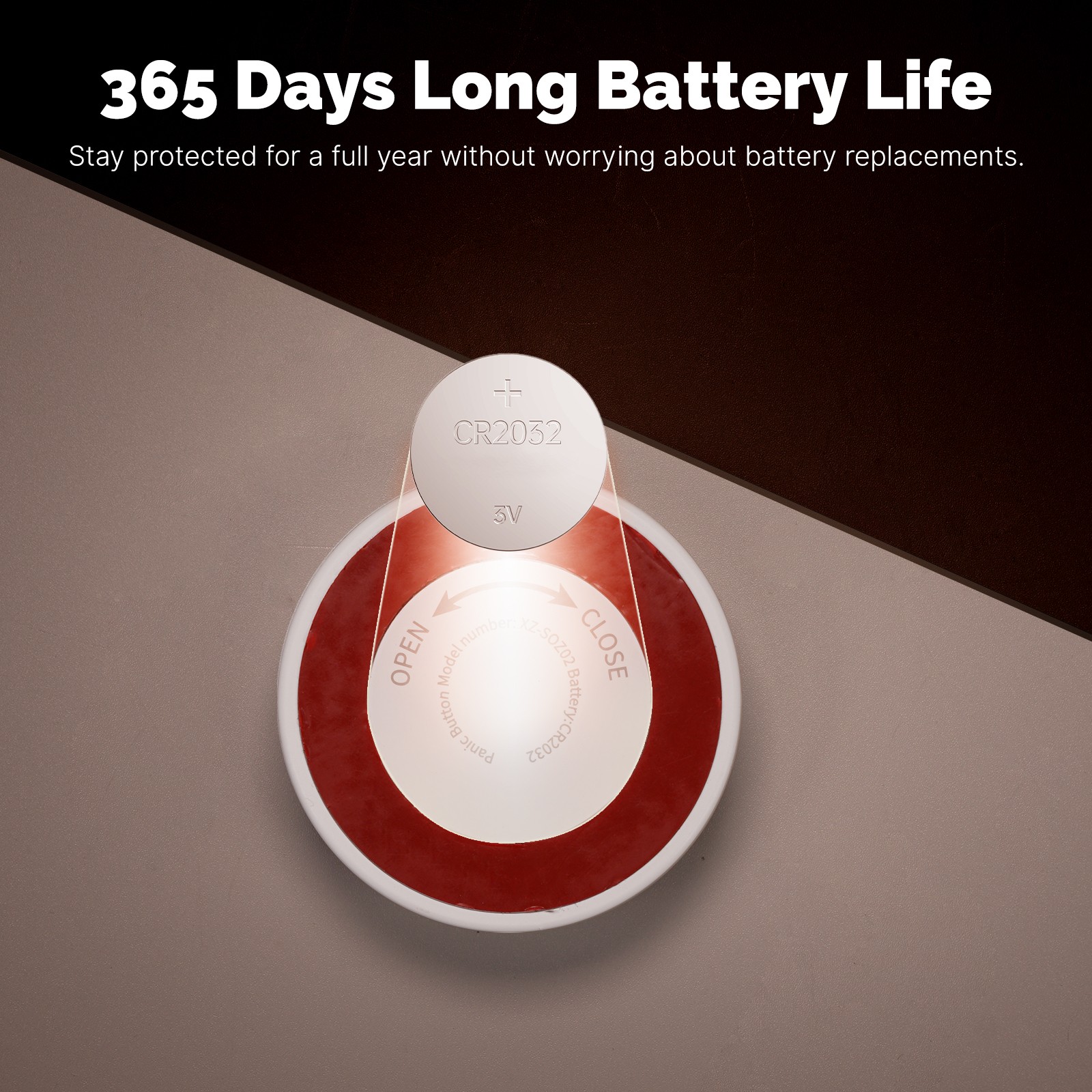 Tuya Zigbee Wireless APP Remote Control Call SOS Emergency Button Alert System B