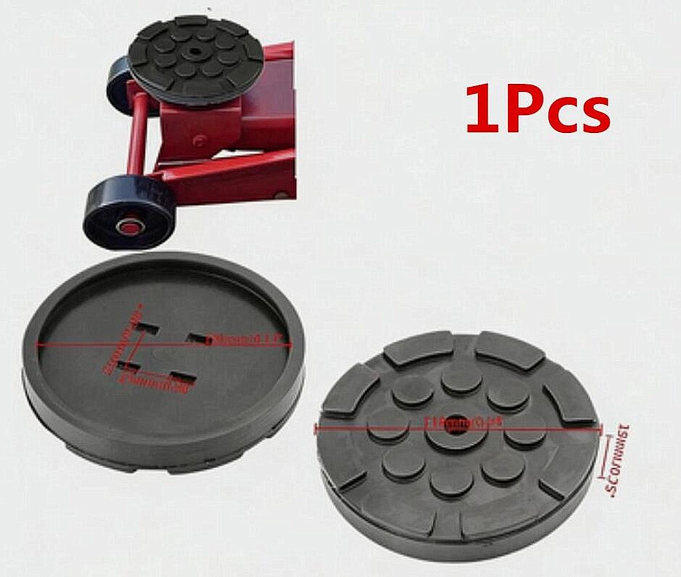 1Pcs For Car Lift Black Rubber Jacking Pad Anti-Slip Surface Part Rail Protector