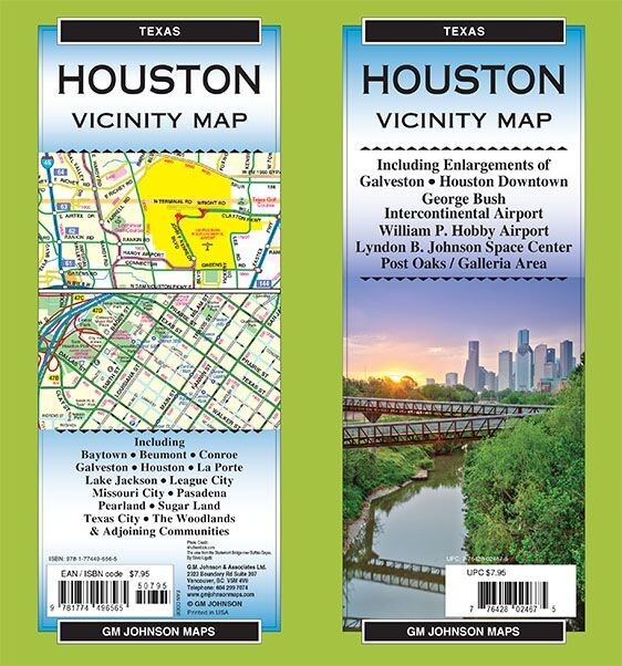 Houston & Vicinity, Texas, by GMJ Maps