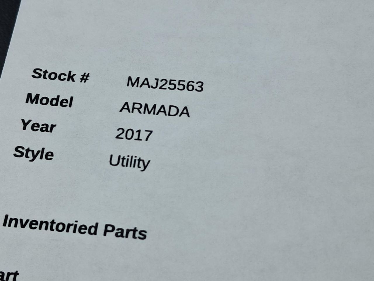 ARMADA 2017 Glove Box 4875505