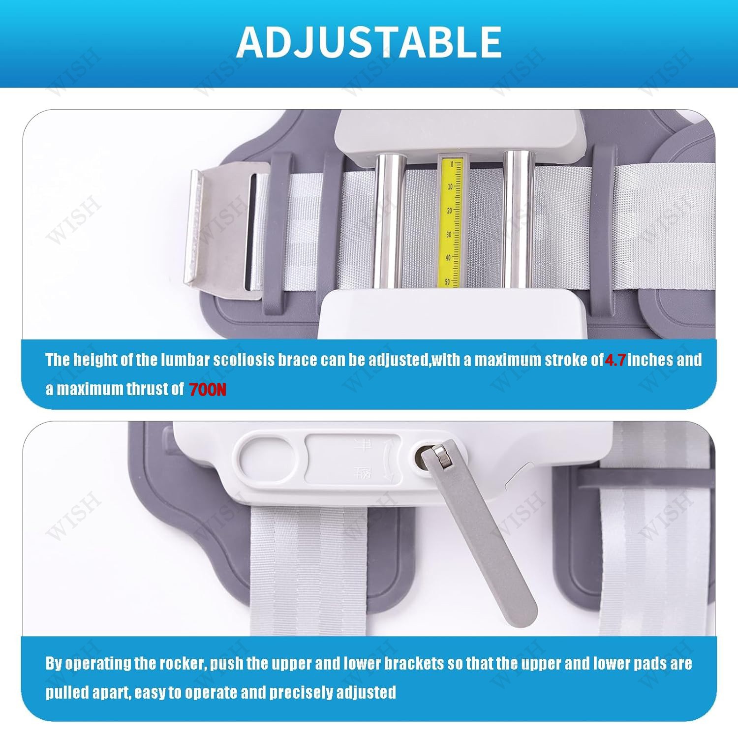 700N Max Lumbar Traction Device Decompression Belt，Back Stretcher ，SpinalSupport