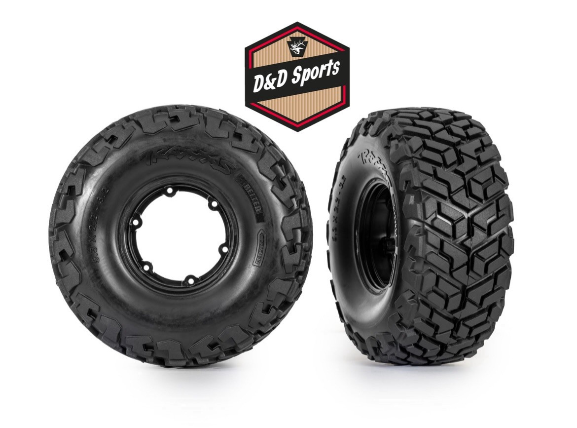 Traxxas 10275 - ProScale Black Wheel/tire Belted