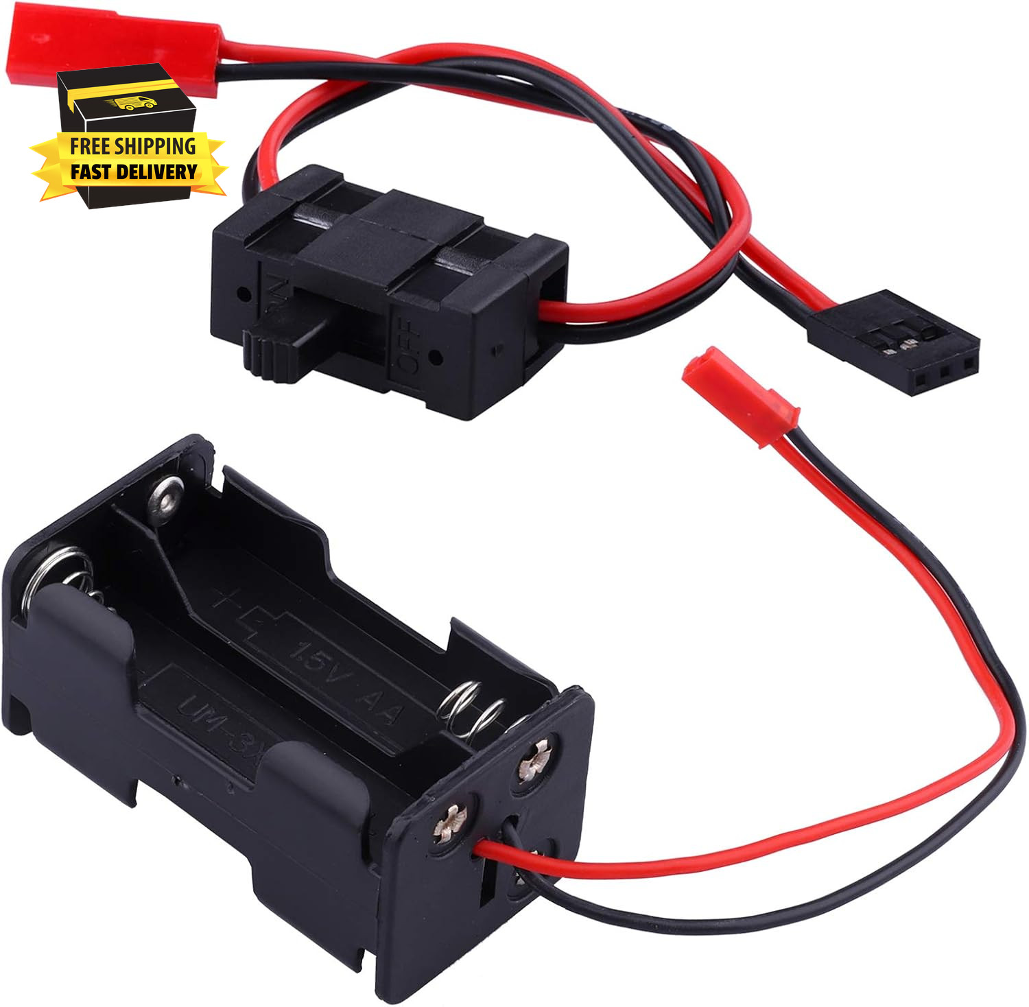 AA Battery Holder & On/Off Switches for RC Models ⭐️⭐️⭐️⭐️⭐️