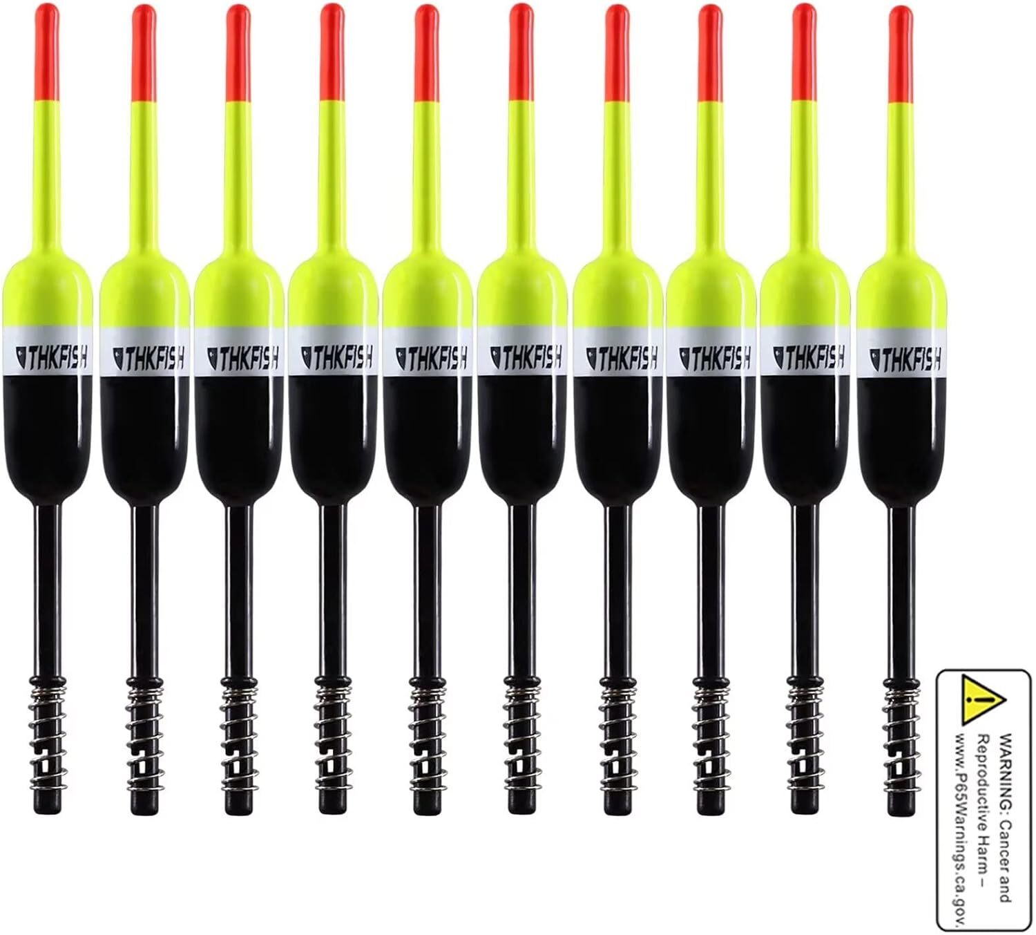 1.5"X0.59"X5.4" 10pcs Fishing Bobbers Fishing Floats and Bobbers Slip Bobbers