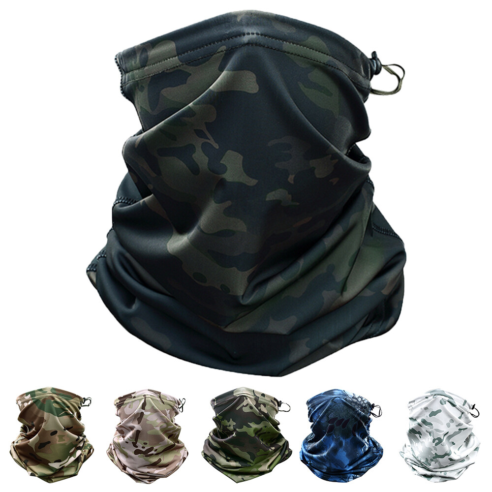 Motorcycle Face Mask Balaclava Neck Gaiter Cover Motocross Riding Bandana Scarf