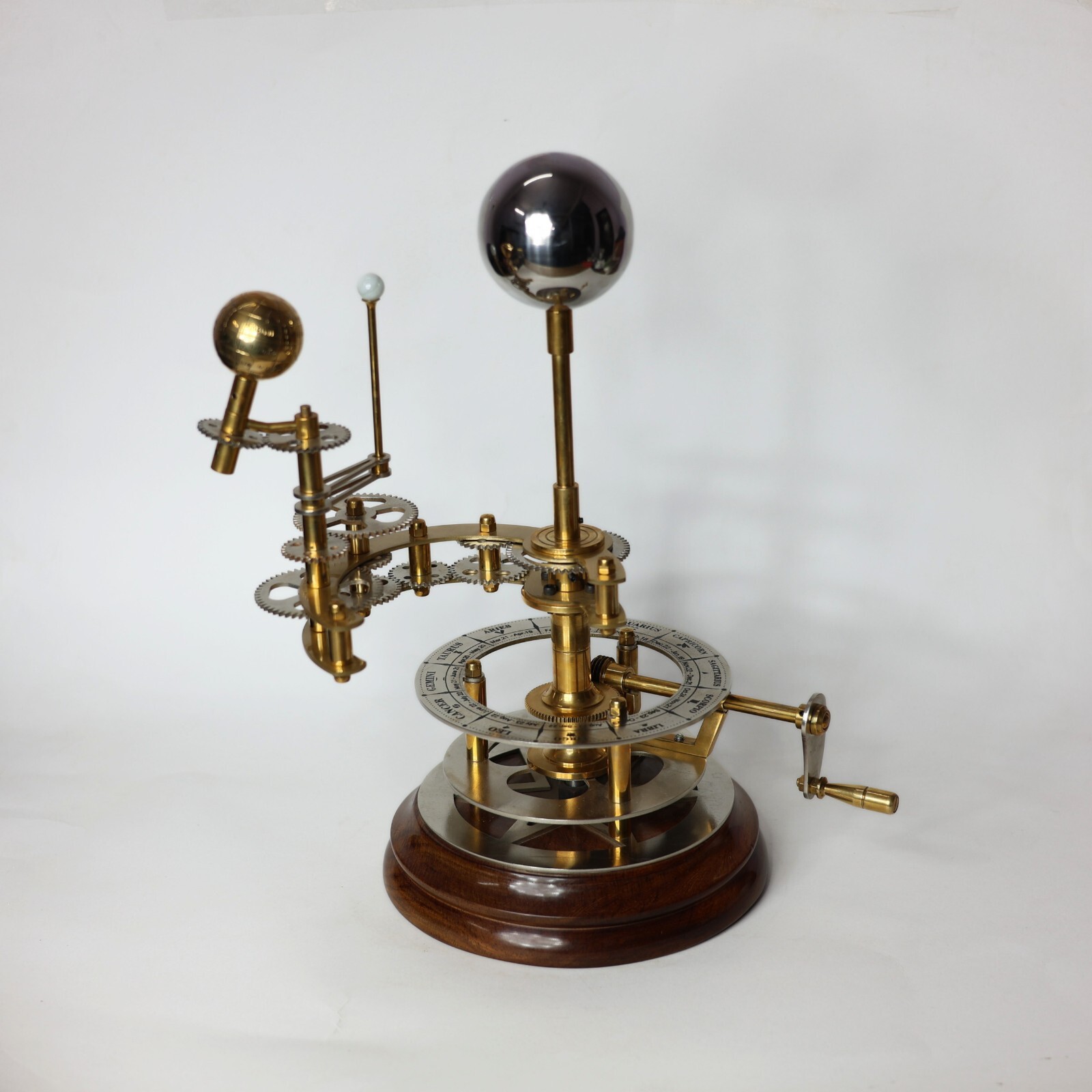 Brass Orrery, Showing the Motion of Earth and Moon around the Sun
