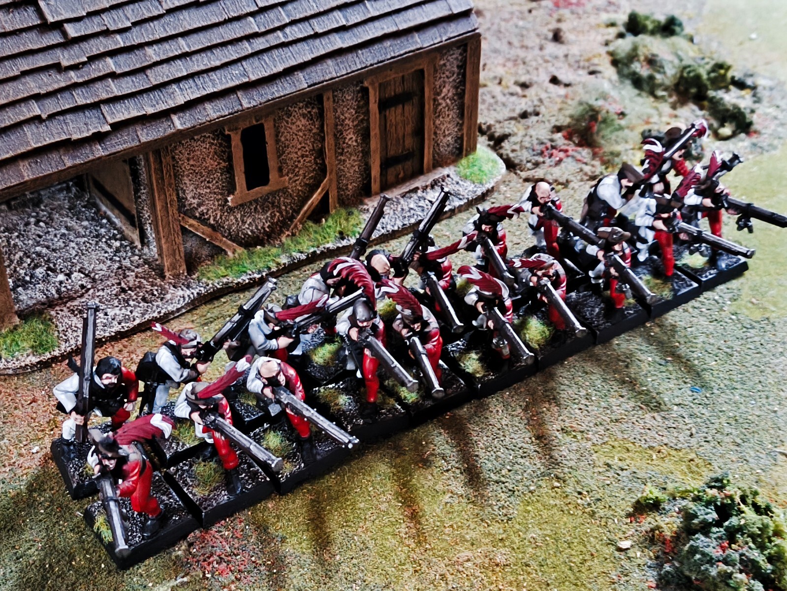Warhammer Fantasy AOS Empire - Handgunners Regiment / pro painted