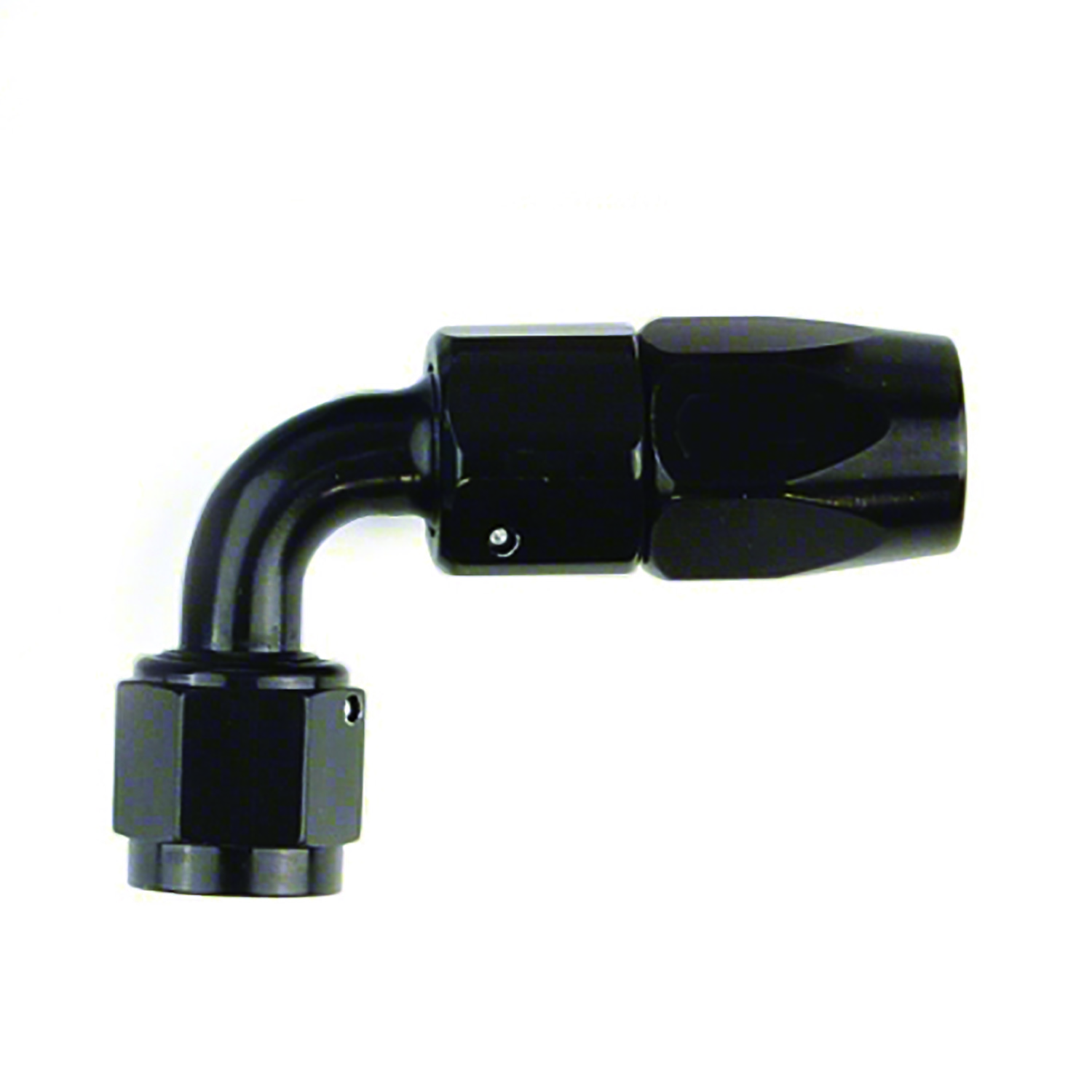 SpeedFx 511690BK 90 Degree Hose Coupler - Anodized Black Aluminum Single