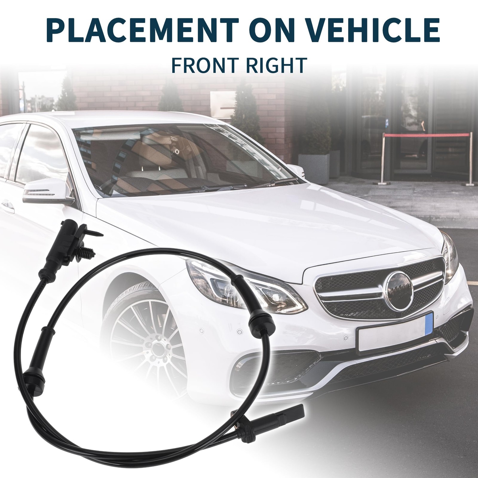 ABS Wheel Speed Sensor for Smart Forfour Durable No.A4545420618 | Front Right...