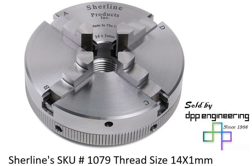 Sherline 2.5″ 4-Jaw self centering Chuck SKU 1079