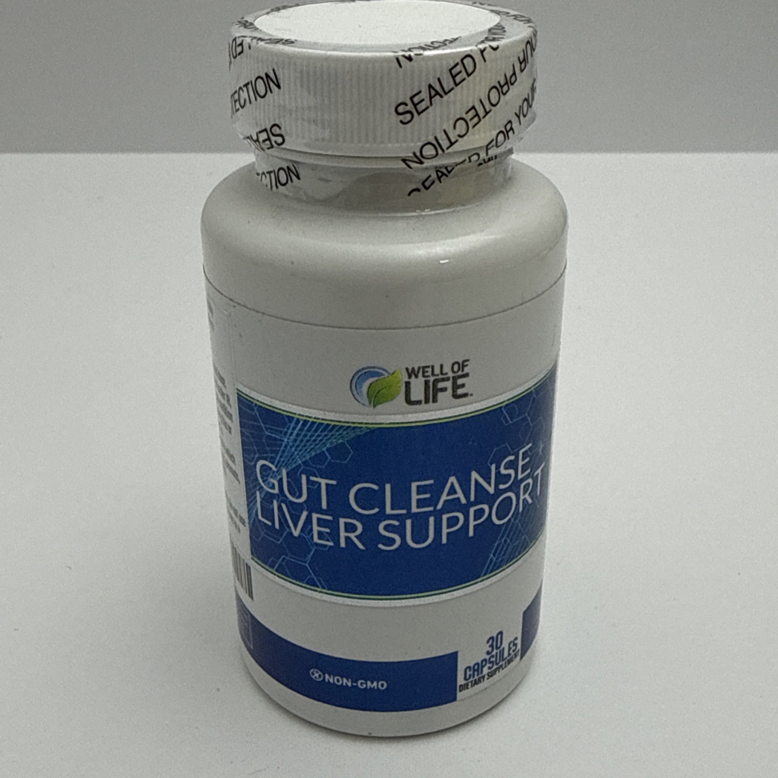 Well of Life Gut Cleanse Liver Support Non-GMO 30 capsules BB 06/2026
