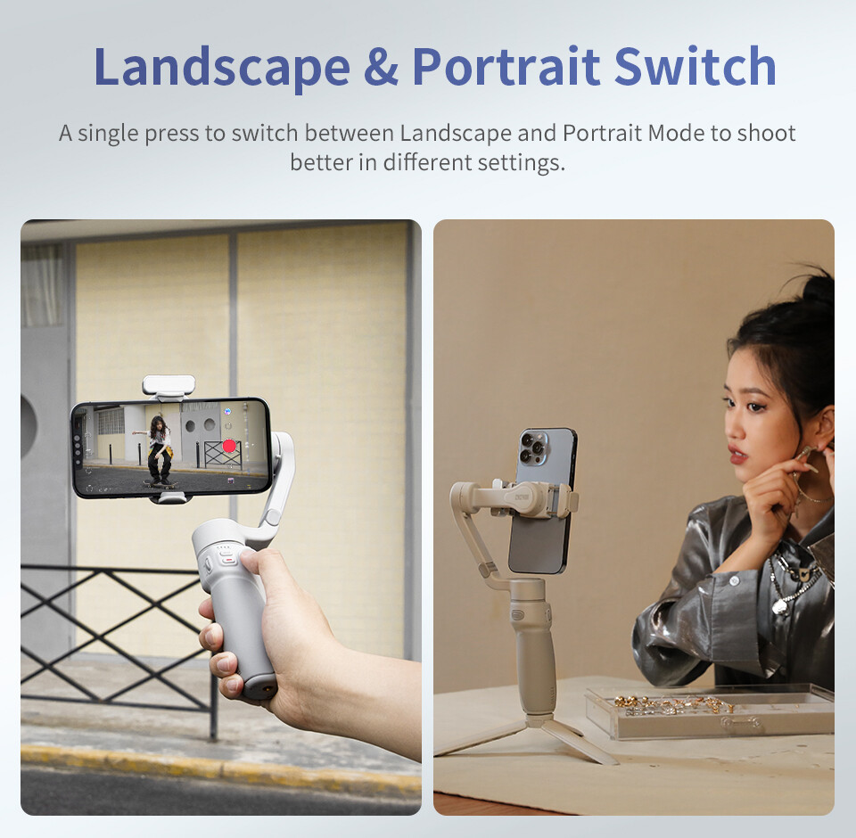 Zhiyun Smooth Q4 Gimbal 3-Axis Portable Foldable for Android iPhone Stabilizer