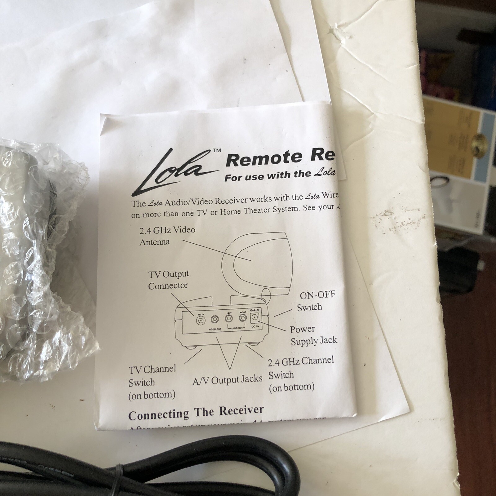 X-10 Video Receiver VR36A “Lola” With Audio @E