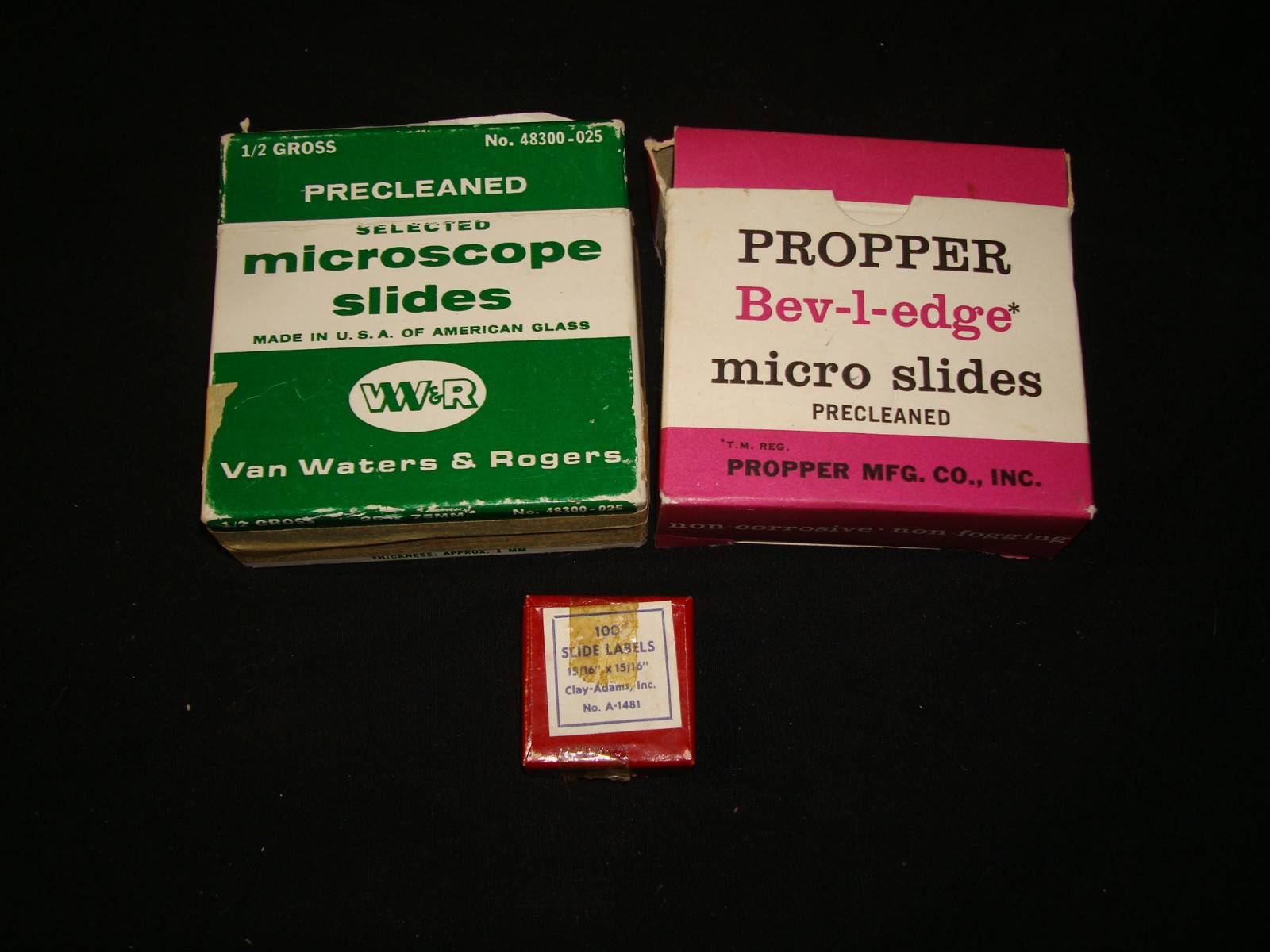 MIcroscope Pre-cleaned Slides and Label Lot