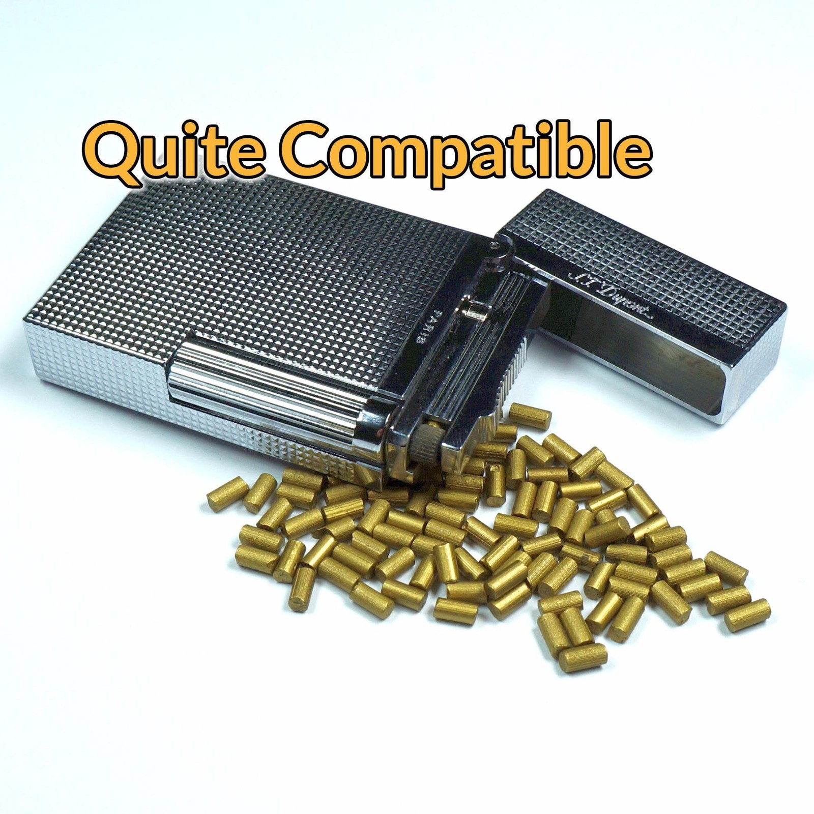 100-Pack Premium Replacement Flints Compatible with Zippo Clipper Lighters |