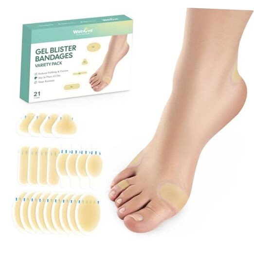 Gel Blister Bandages Blister Pads -  Blister Cushions - 20 Count Variety Pack