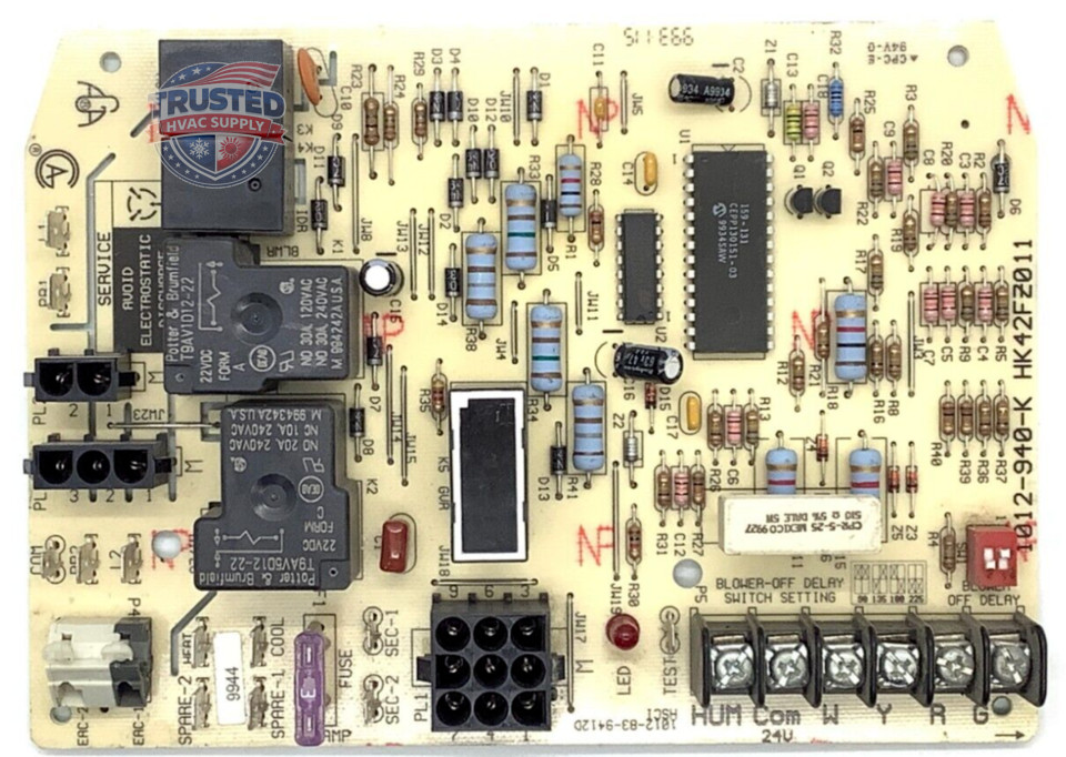 HK42FZ011 TESTED GOOD Genuine OEM original gas furnace control board 1012-940-K