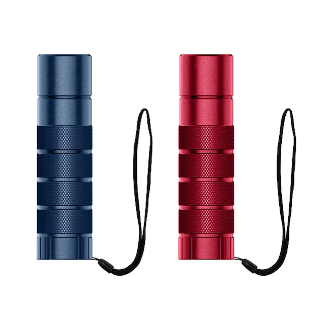 Mini Flashlight 100-Lumen 1 Mode LED Flashlight 2 -Pack 6 batteries included