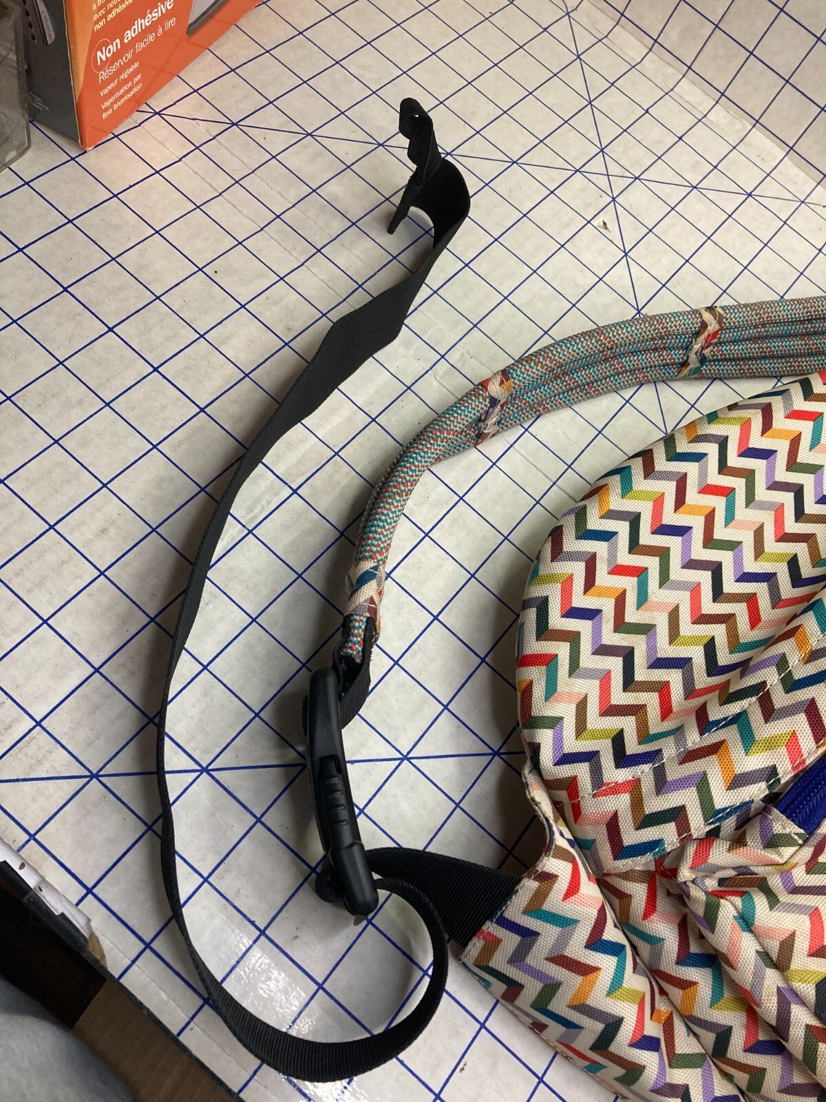Kavu Rope Sling Bag Crossbody Backpack Multicolor Chevron Pattern Nice!