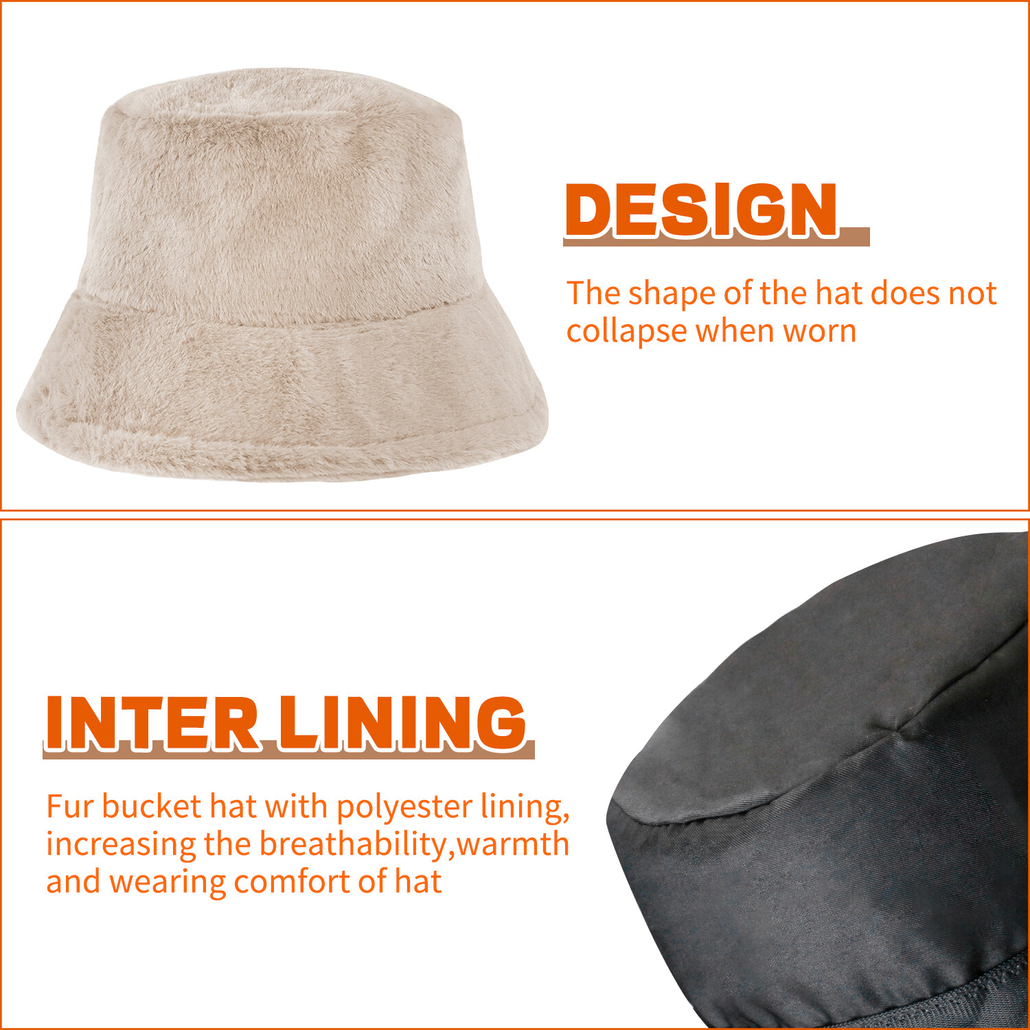 Women Fluffy Faux Fur Sherpa Fuzzy Vintage Warm Fisherman Hats Winter Bucket Hat
