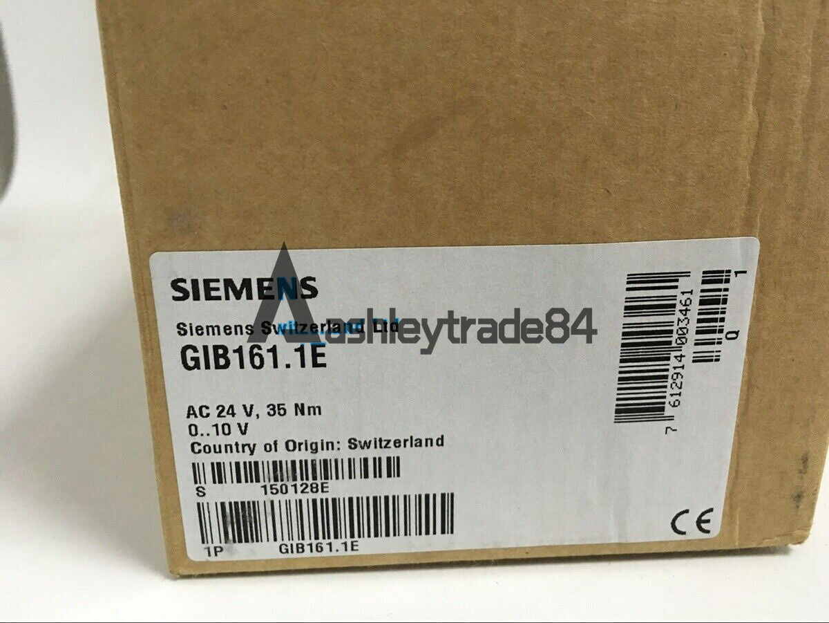 1PCS NEW SIEMENS Electric Damper Actuator GIB161.1E AC24V 35Nm 0...10V