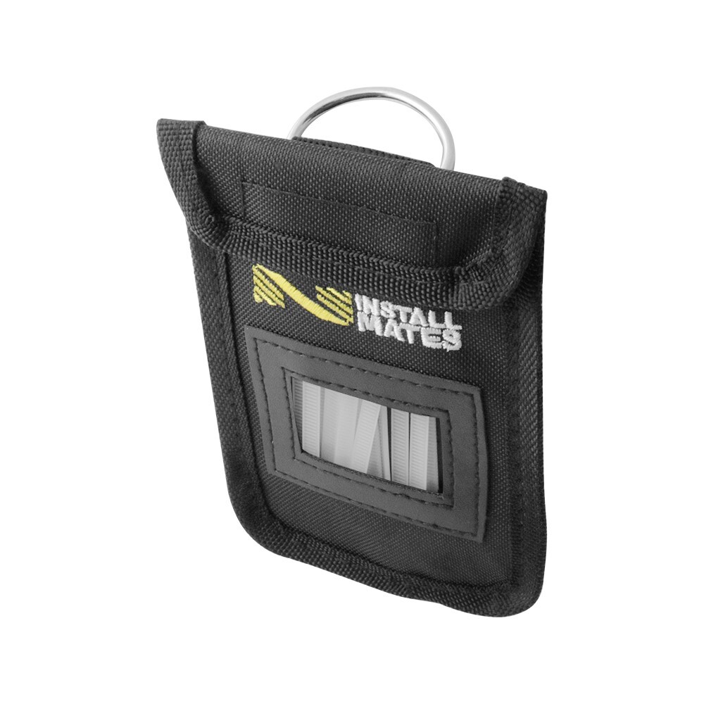 InstallMates™ 4" Cable Tie Storage & Carry Pouch (Black)