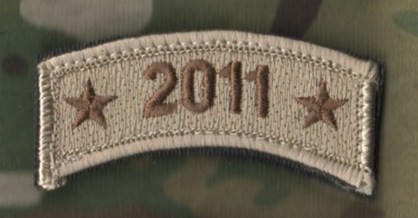 US WAR ON TERROR COMMEMORATIVE TROPHY DESERT burdock-hook TAB SINCE 9-11: 2011
