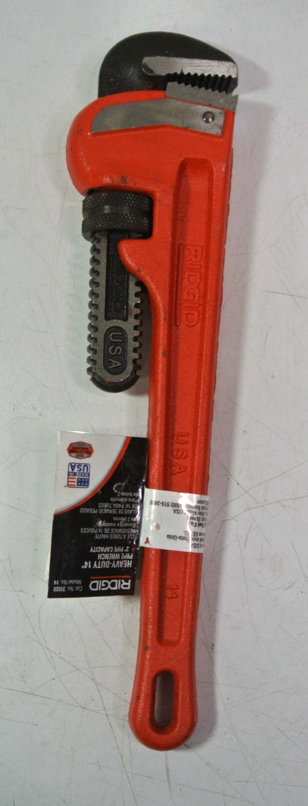 Ridgid 31020 Model 14 14 Inch Heavy-Duty Straight Pipe Wrench