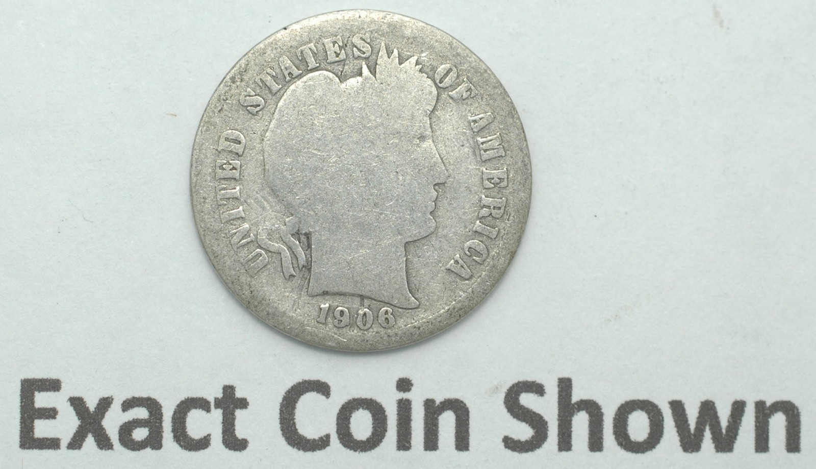 1906-S Barber Dime 90% Silver San Francisco Mint Liberty Head Coin
