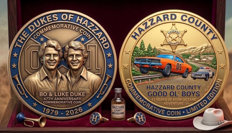 Dukes of Hazzard 47th Anniversary Commemorative  Coin EZS342