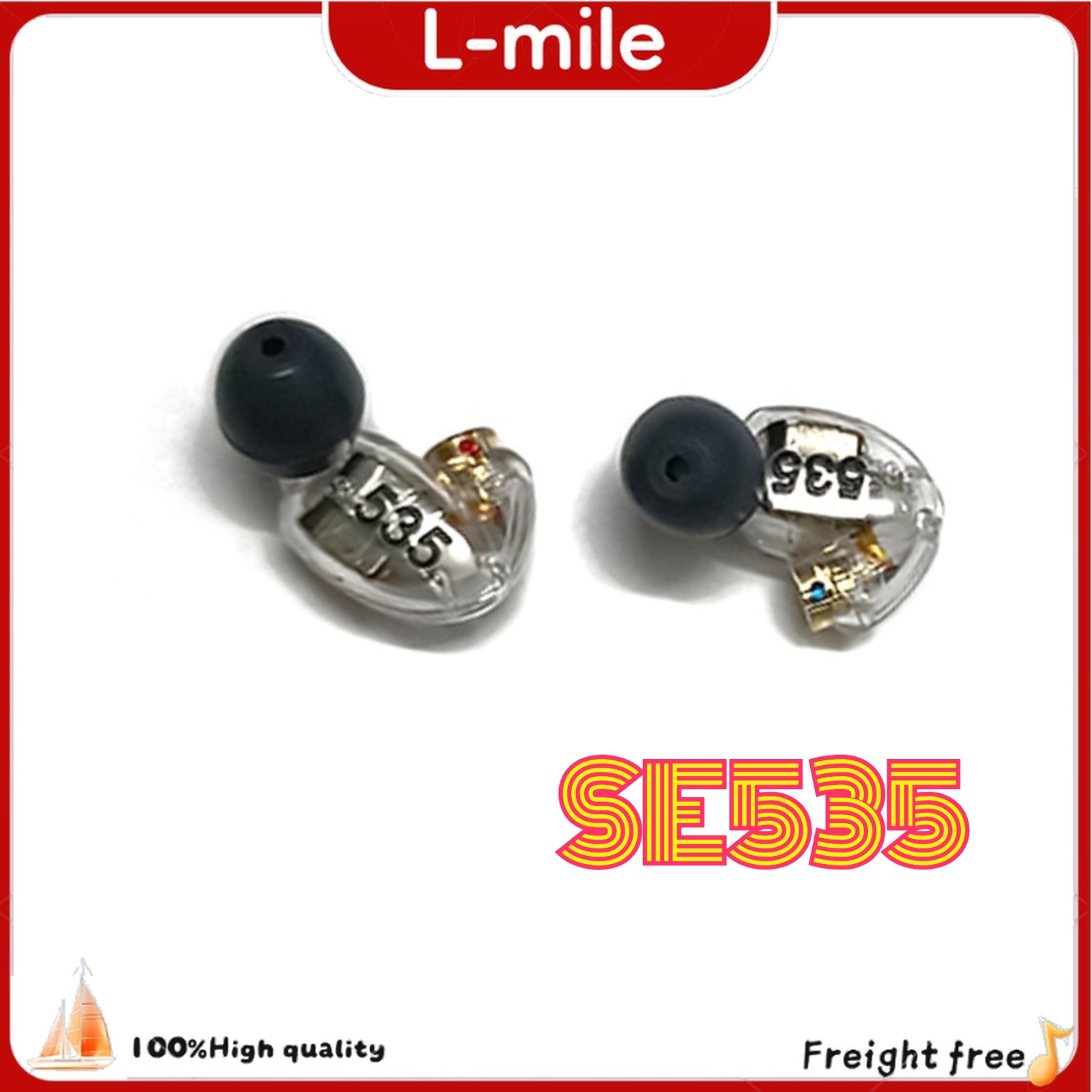 SE535 Earphone Shure 6BA Human Voice MMCX Replacement Left Right Earbuds SE535