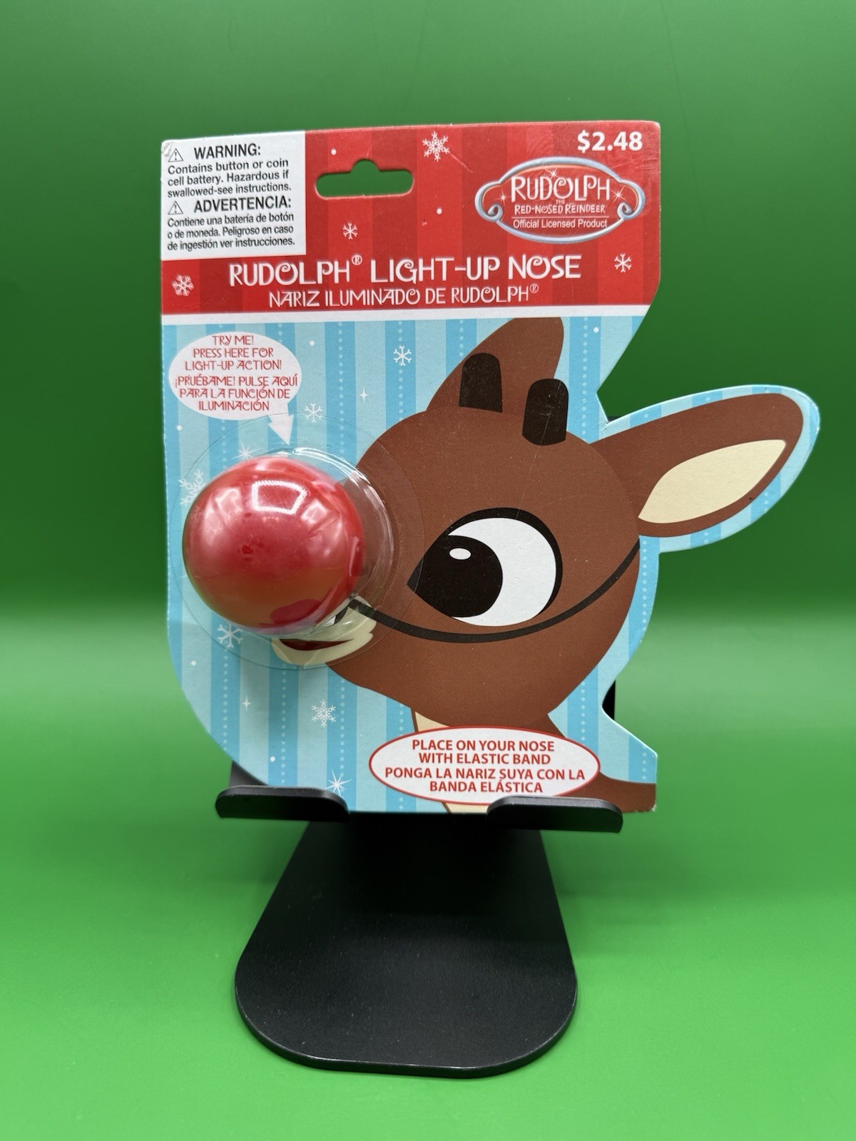 Dan Dee RUDOLPH the Red Nosed Reindeer LIGHT-UP NOSE Christmas Sealed NEW!