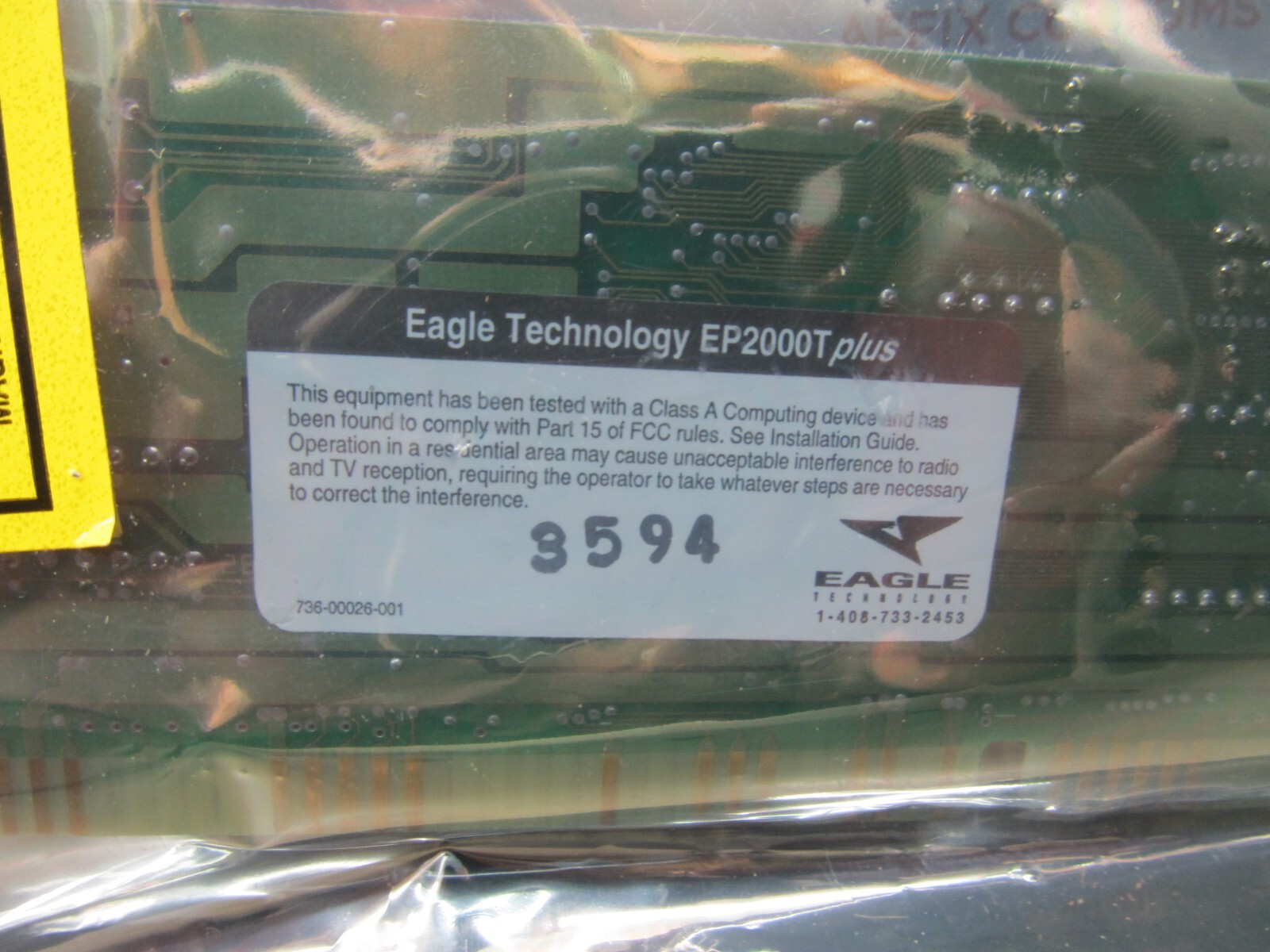 NEW Eagle Technology, EP2000T Plus, Ethernet Adapter Card