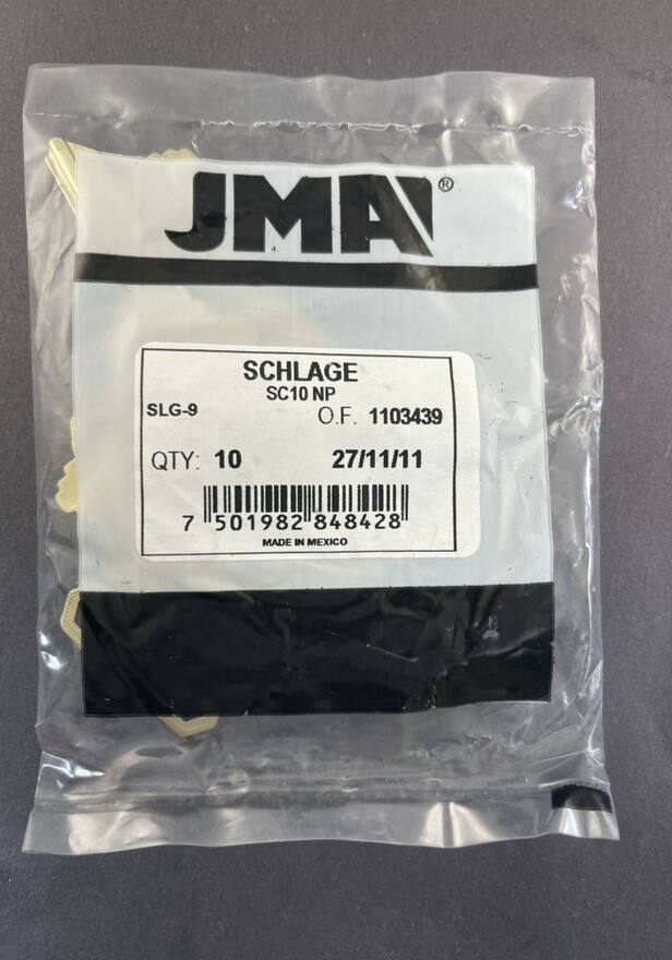 Lots of SC10 A1145F SLG-9 Type Key Blanks for Schlage 35-101F Keyway