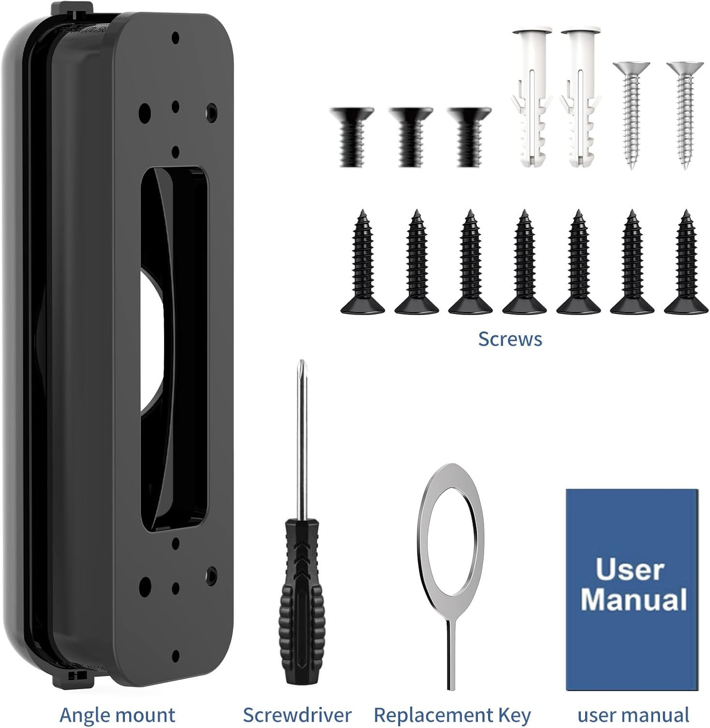 30-55 Degree Adjustable Doorbell Mount for Ring Battery & Wired Standard/Plus/Pr