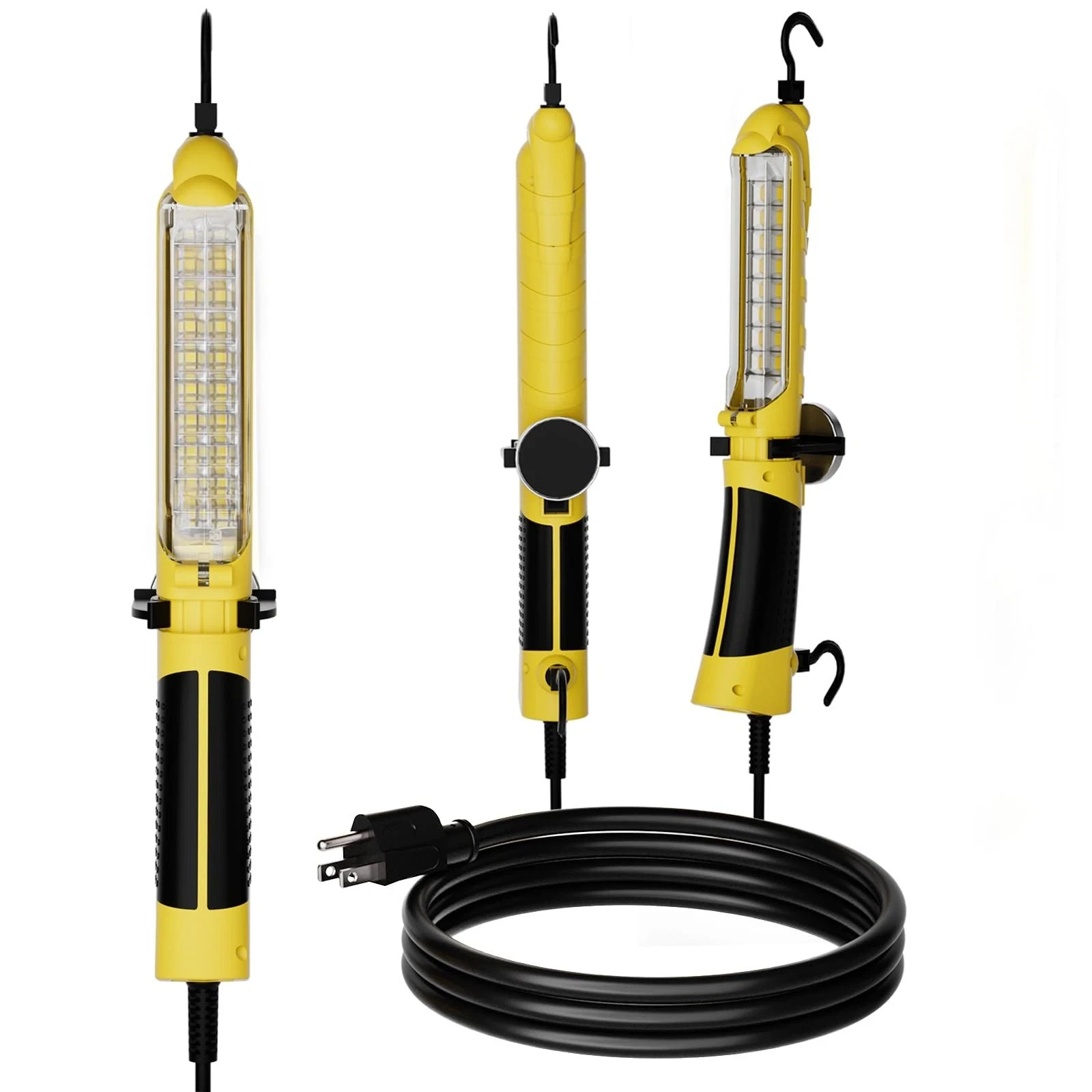 LED Trouble Light with Strong Magnet, 6FT Handheld Corded Work Lights, Double Sw