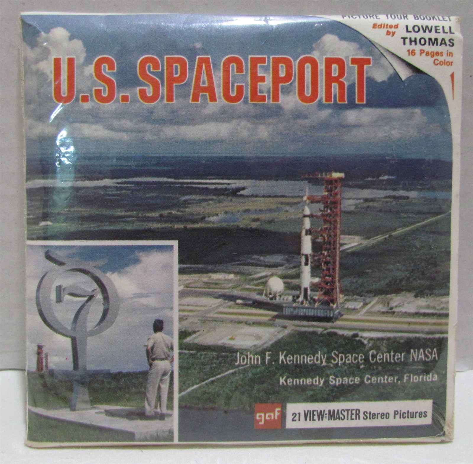 US Spaceport Kennedy Space Center, Florida View-Master Pack B 662, SEALED PACK