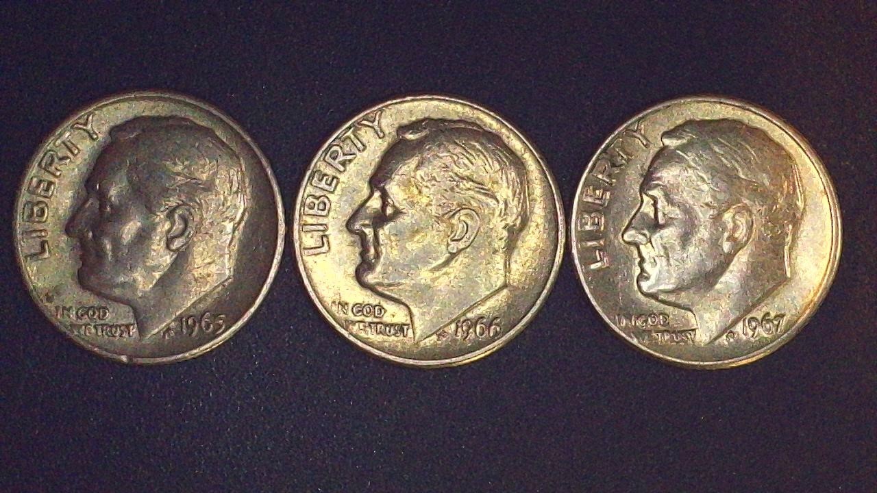 1965-66-67  10c Roosevelt Dimes -Excellent- #C Combine and save shipping