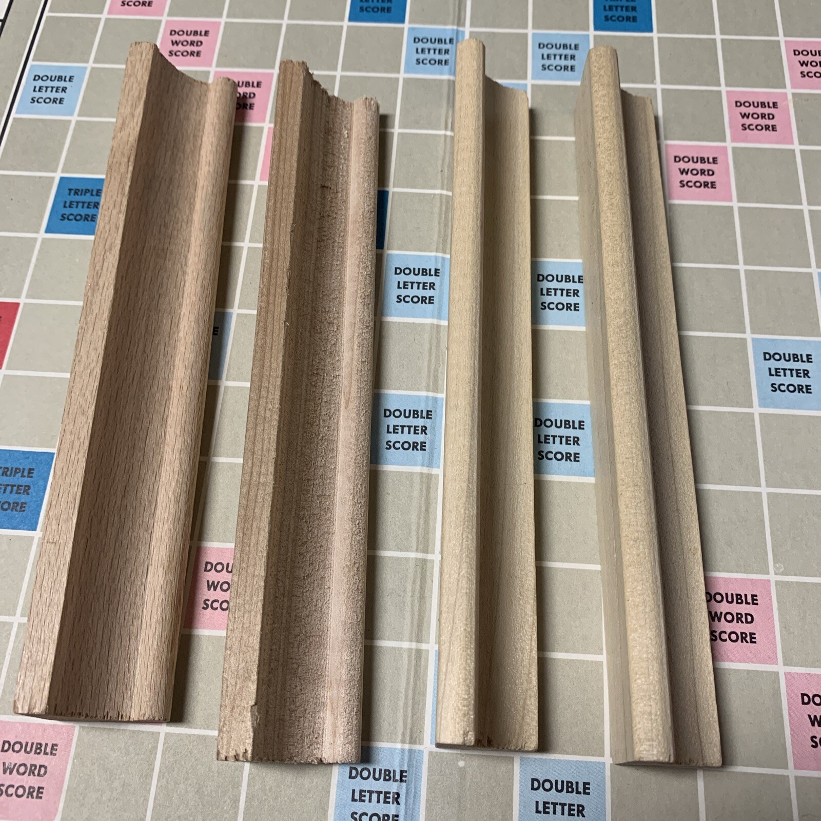 Vintage Selchow & Righter Scrabble 1948 Wooden Tile Holders Replacement Part