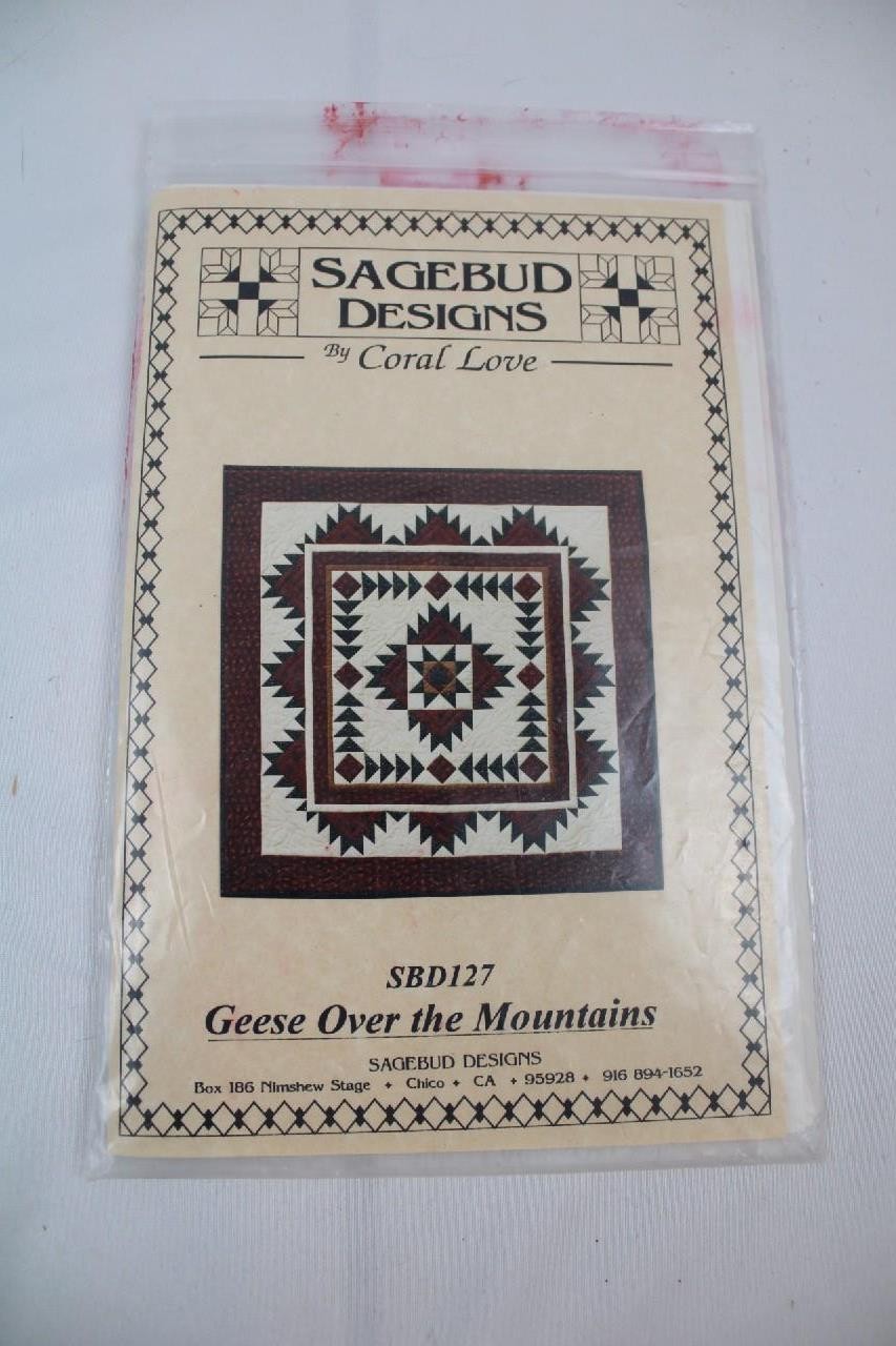 SAGEBUD DESIGNS PATCHWORK QUILT PATTERN~SBD127~GEESE OVER THE MOUNTAINS