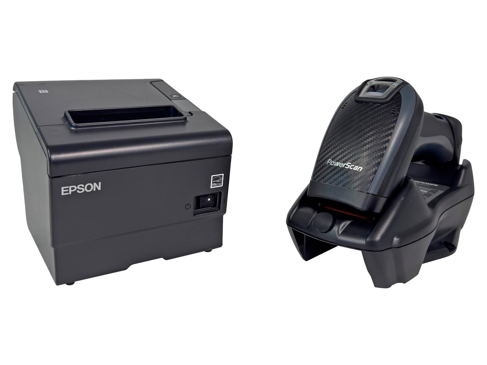 FOR SQUARE Printer + Barcode Scanner Epson TM-T88VI Datalogic Powerscan PM9501