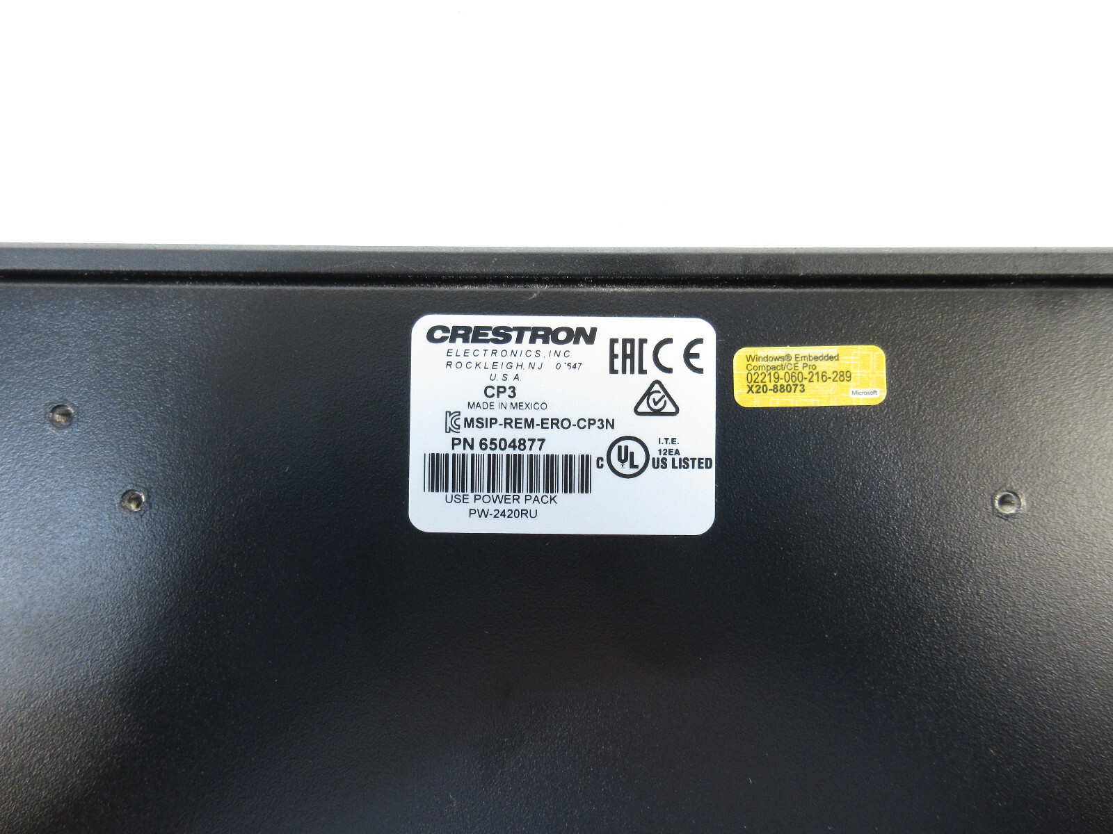Crestron CP3 6504877 3-Series Advanced Programming IP Control Processor System