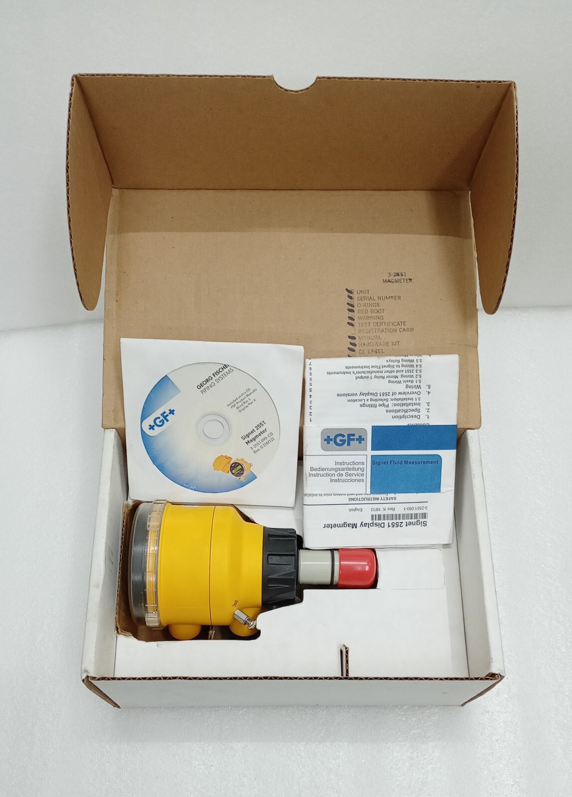 Georg Fischer Signet 32551P042 Type 2551 Magmeter Flow Sensor / ORCA Flow Sensor