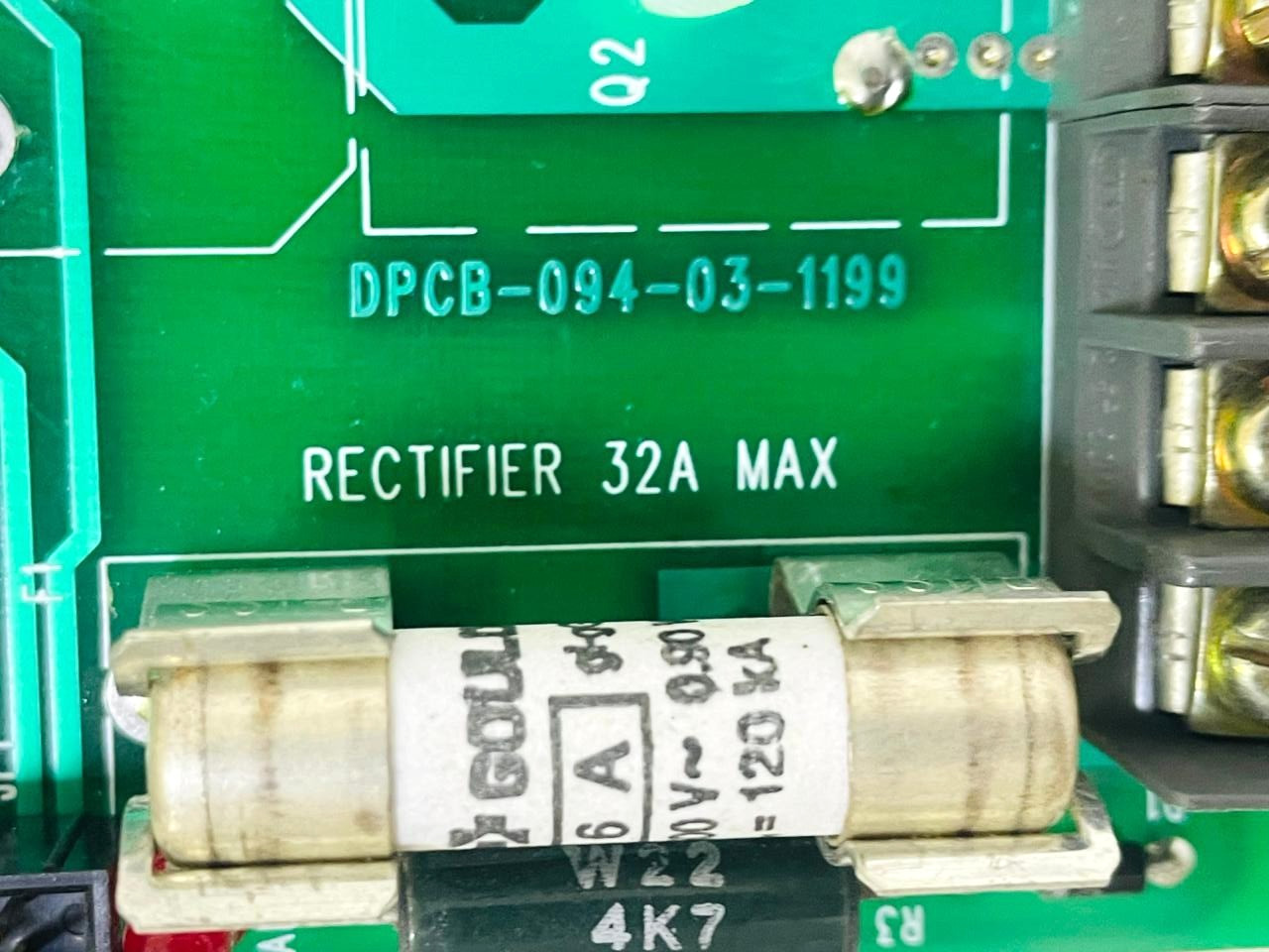 PB DESIGN & DEVELOPMENTS DPCB-094-03-1199 Rectifier PC Board