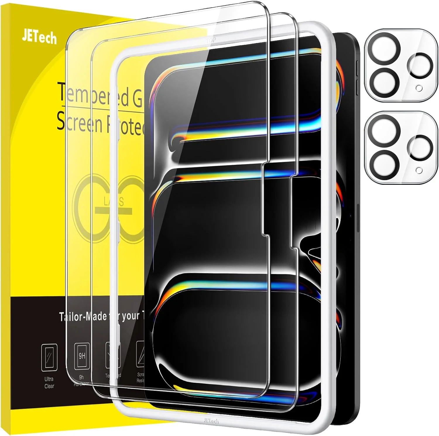 Screen Protector for iPad Pro 13" M5/M4 (2025/2024), 2+2 Pack | with Camera Lens