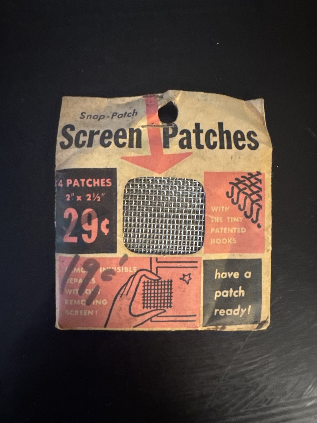 Snap Patch Vintage Screen Patches Repair Kit