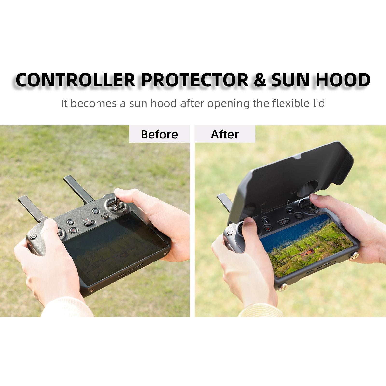 Sun Hood Protective Cover Case Protector Adjust For DJI RC Pro Controller