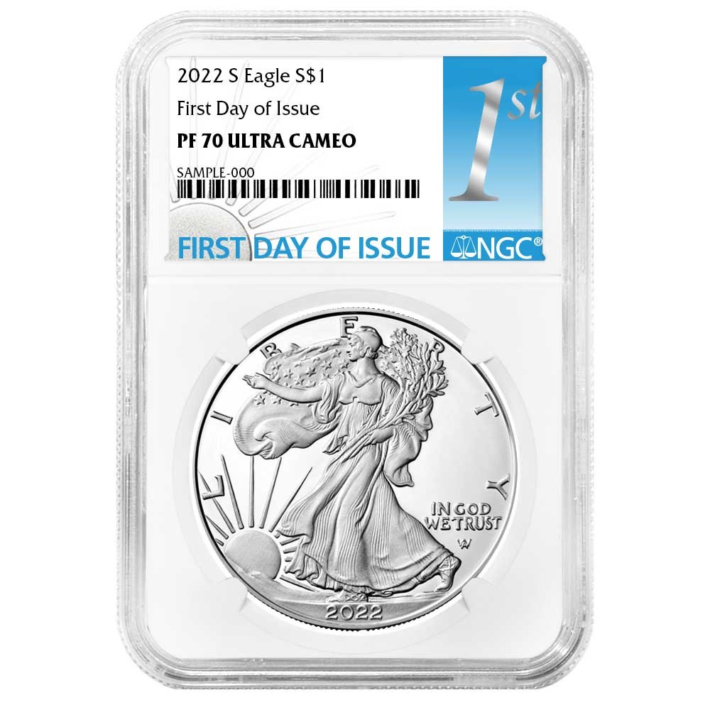 2022-S Proof $1 American Silver Eagle NGC PF70UC FDI First Label