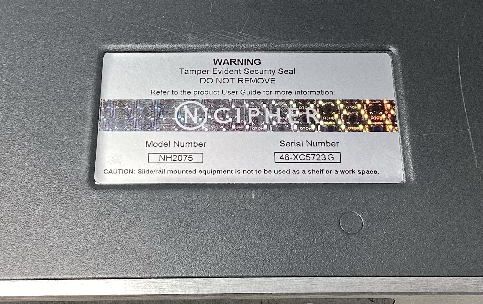 NCipher NH2075 nShield Connect XC security appliance