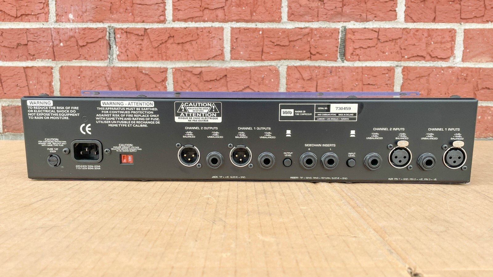 HHB Radius 30 Stereo Tube Processor Compressor + Original Box